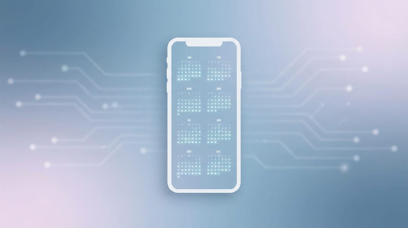 Chronos app year view screenshot