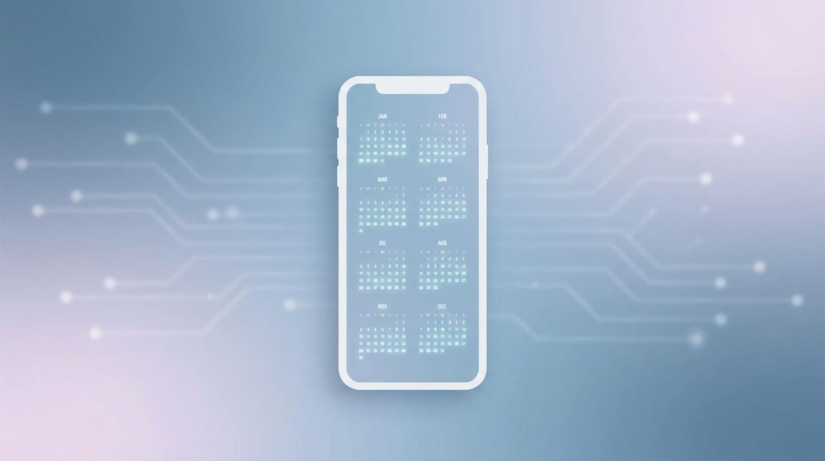 Finding a true iOS calendar with 12 month view that works